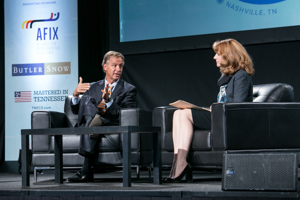 Tennessee Governor Bill Haslam served as a keynote speaker and participated in a main-stage Q&A during SAC 2015 in Nashville